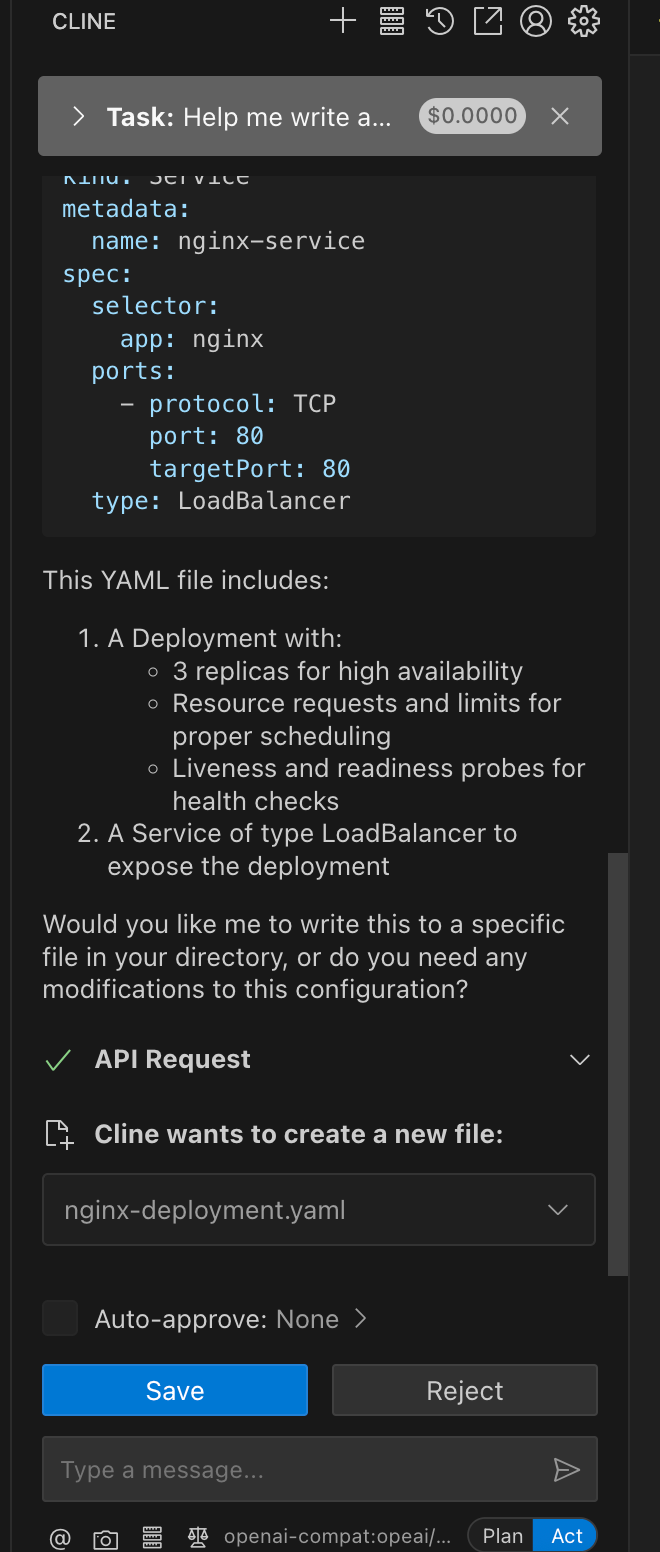 Testing Usage Example